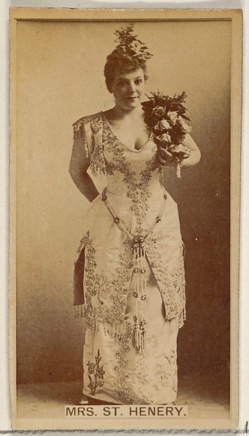 Allen & Ginter, Mrs. St. Henery, from the Actors and Actresses series (N45, Type 8) for Virginia Brights Cigarettes