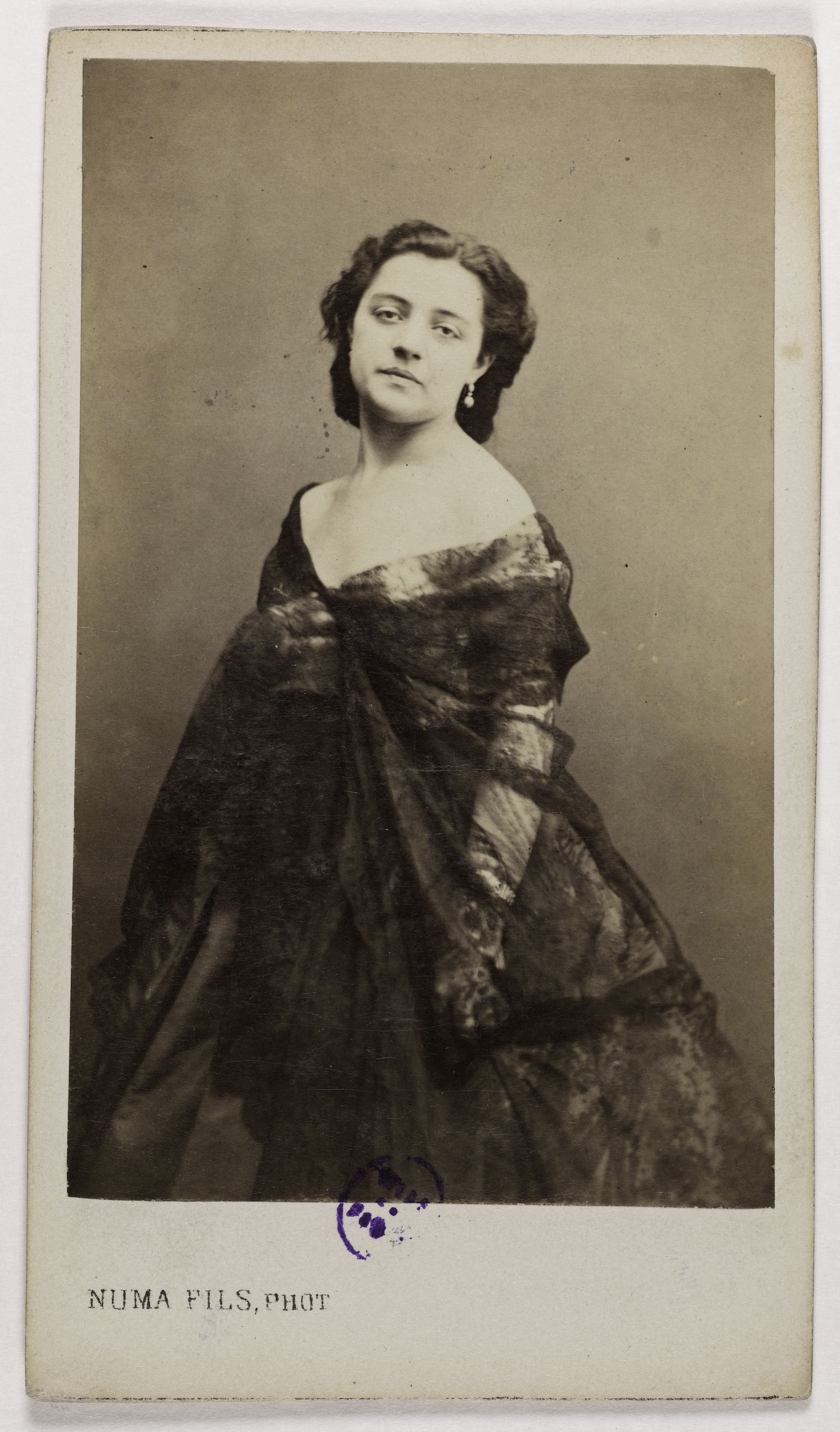 Numa Fils, Portrait de Bianca (Blanche ou Céline Boissard, dite), (1840-1902), (actrice)