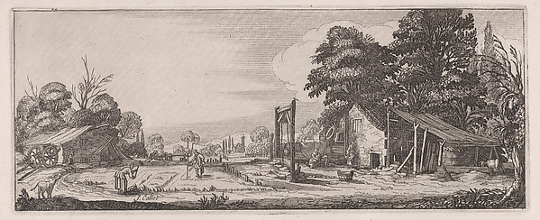 Anonymous, Reverse Copy of Le Jardin, appelé aussi Le Marais (The Garden, also called The Marsh), plate 1 from "Les Quatre Paysages" (The Four Landscapes)