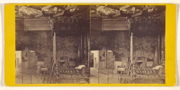 Unknown, Palace of Holyrood. Queen Mary's Bedroom, A chamber twenty-two feet one inch, by eighteen feet six inches.