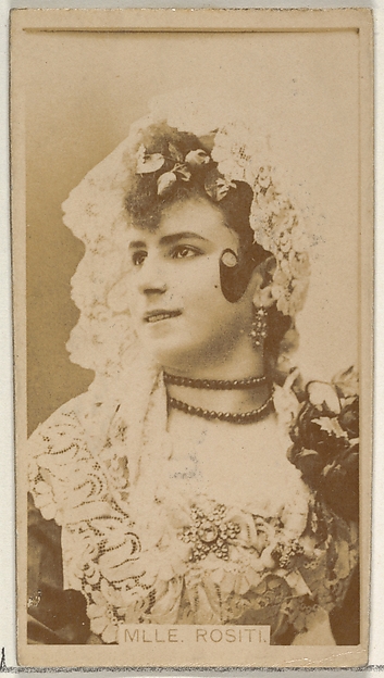 Allen & Ginter, Mlle. Rositi, from the Actors and Actresses series (N45, Type 8) for Virgina Brights Cigarettes