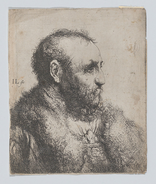 Jan Lievens, Bust of an Old Man with a Fur Collar