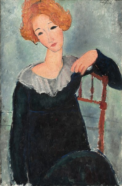 Amedeo Modigliani, Woman with Red Hair