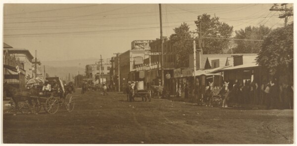 Louis Fleckenstein, [Coalinga Hotel and Main Street]
