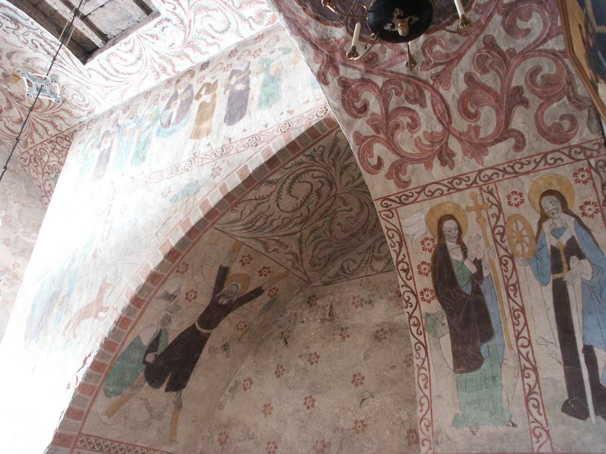 Johan Dellbeck, Kalkmålning i Husby-Sjutolfts kyrka, Uppland 2004