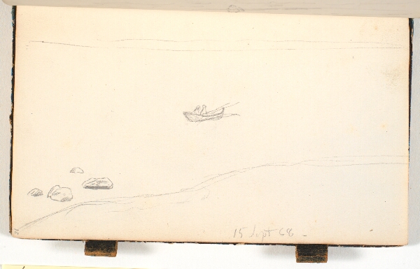 P.C. Skovgaard, En båd på en fjord eller en sø