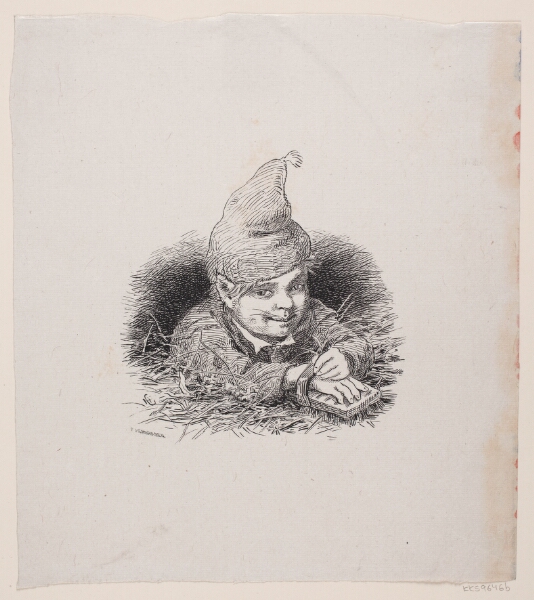 F. Hendriksen, Illustration til" En Aftenstund i et Proprietærkjøkken"