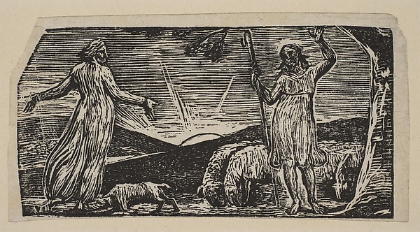 William Blake, Thenot Remonstrates With Colinet, from Thornton's "Pastorals of Virgil"