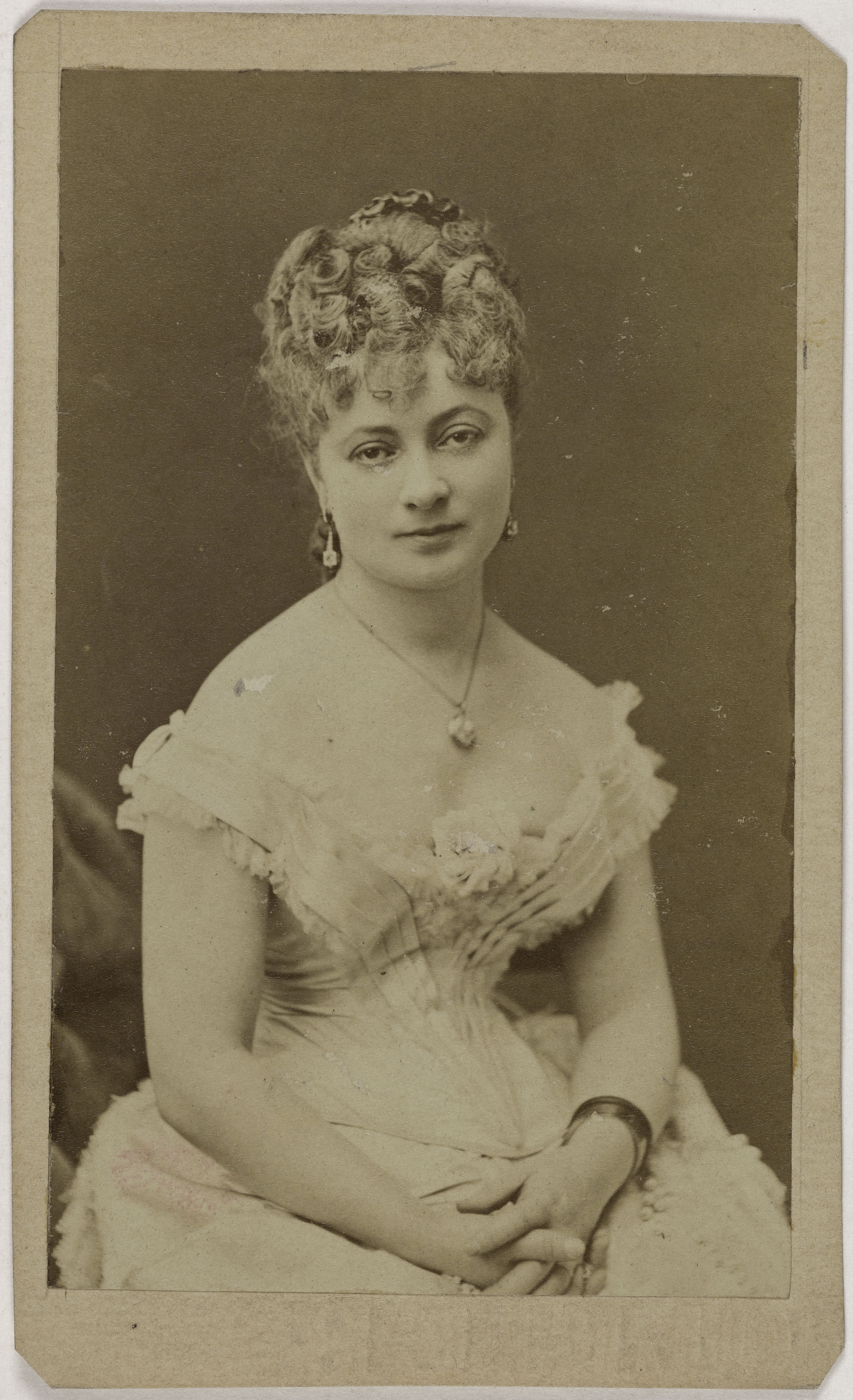 Anonyme, Portrait d'Elise Damain (actrice aux théâtres du Palais Royal, de l'Ambigü et du Vaudeville)