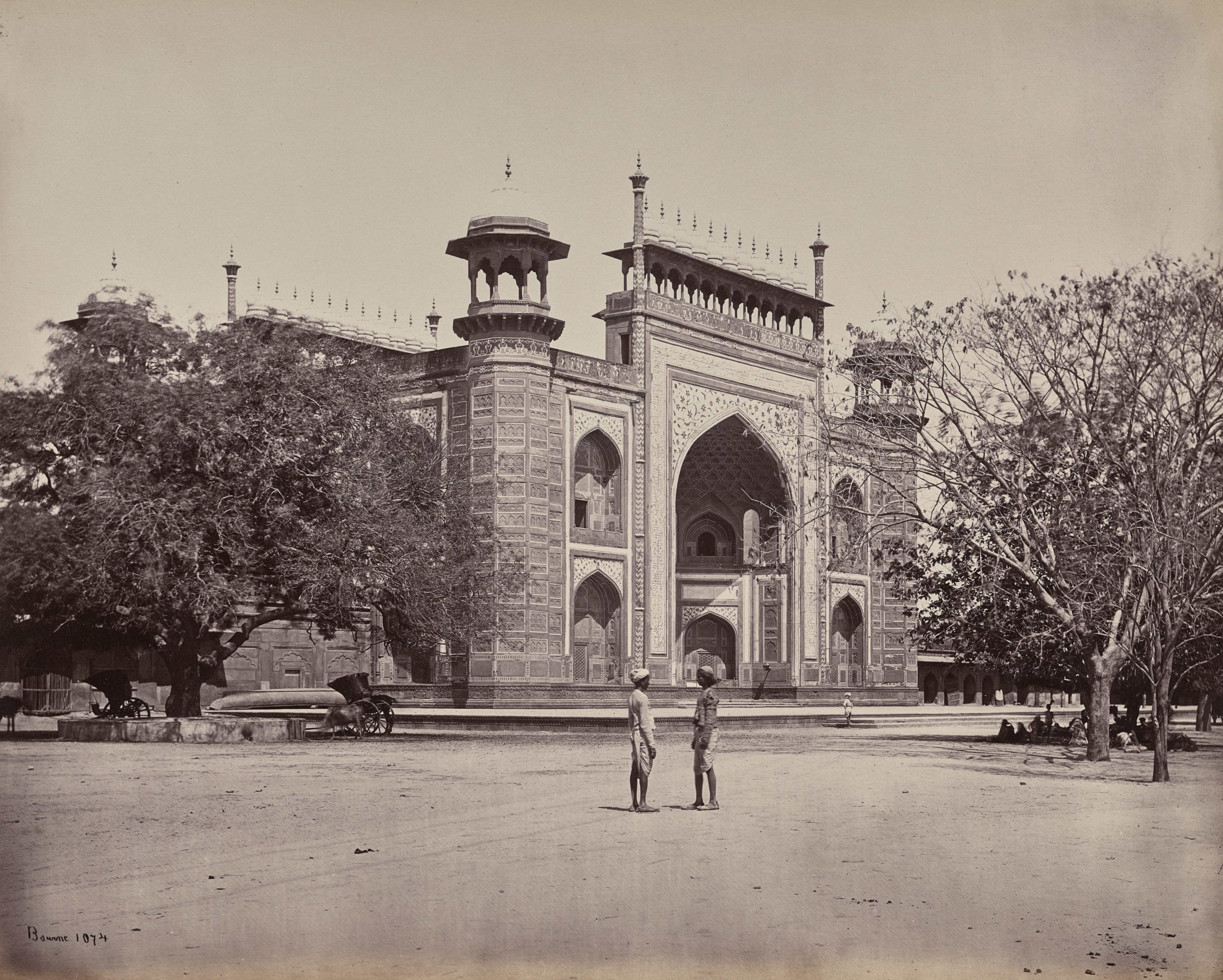 Samuel Bourne, Agra. The Gateway of the Gardens Surrounding the Taj
