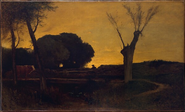 George Inness, Evening at Medfield, Massachusetts