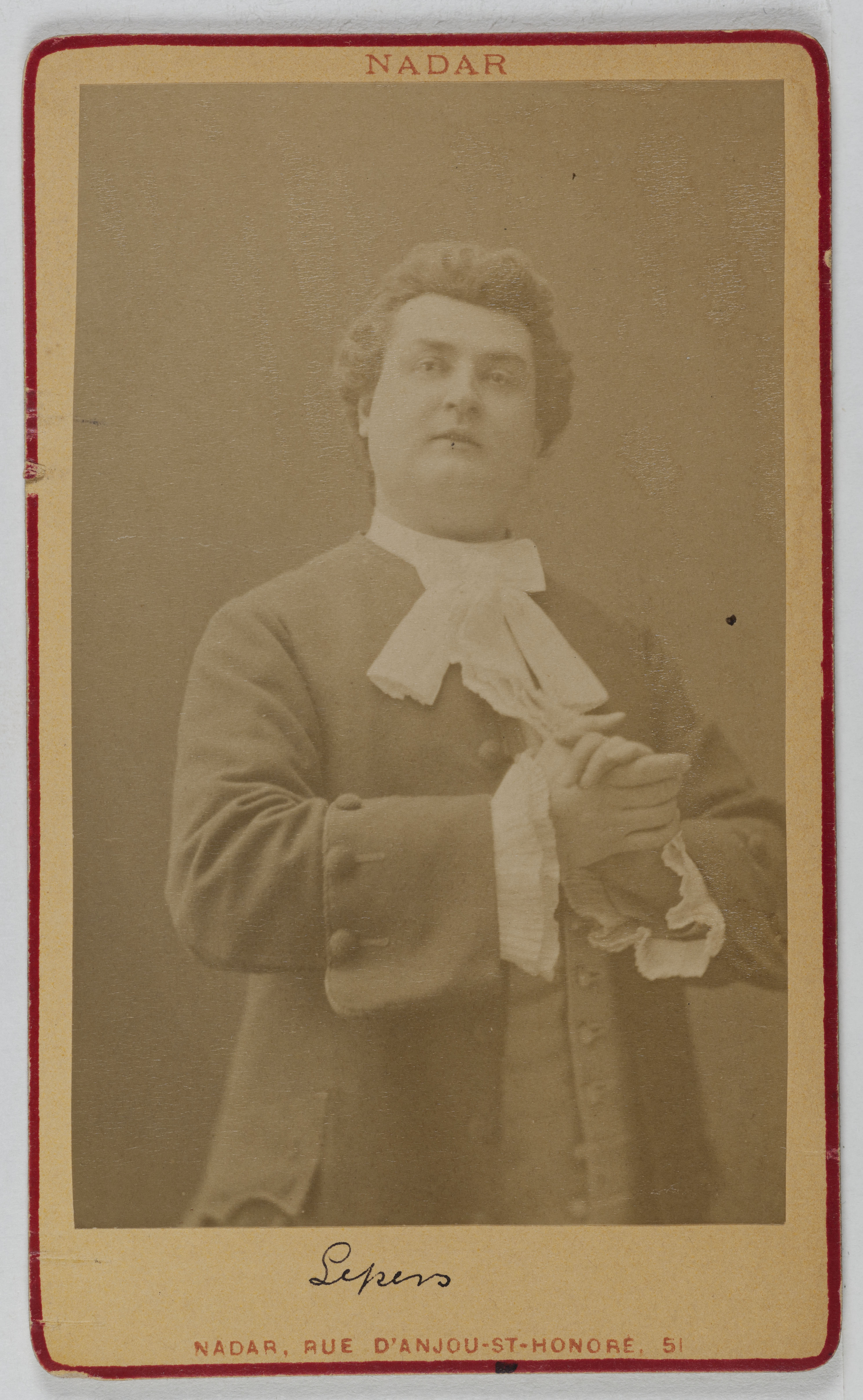Atelier Nadar, Portrait de Lepers, (acteur)
