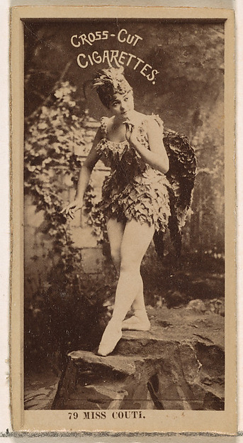 W. Duke, Sons & Co., Card Number 79, Miss Couti, from the Actors and Actresses series (N145-2) issued by Duke Sons & Co. to promote Cross Cut Cigarettes