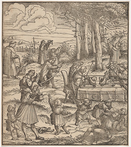 Hans Burgkmair, The White King as Child Playing with Other Children, from Der Weisskunig