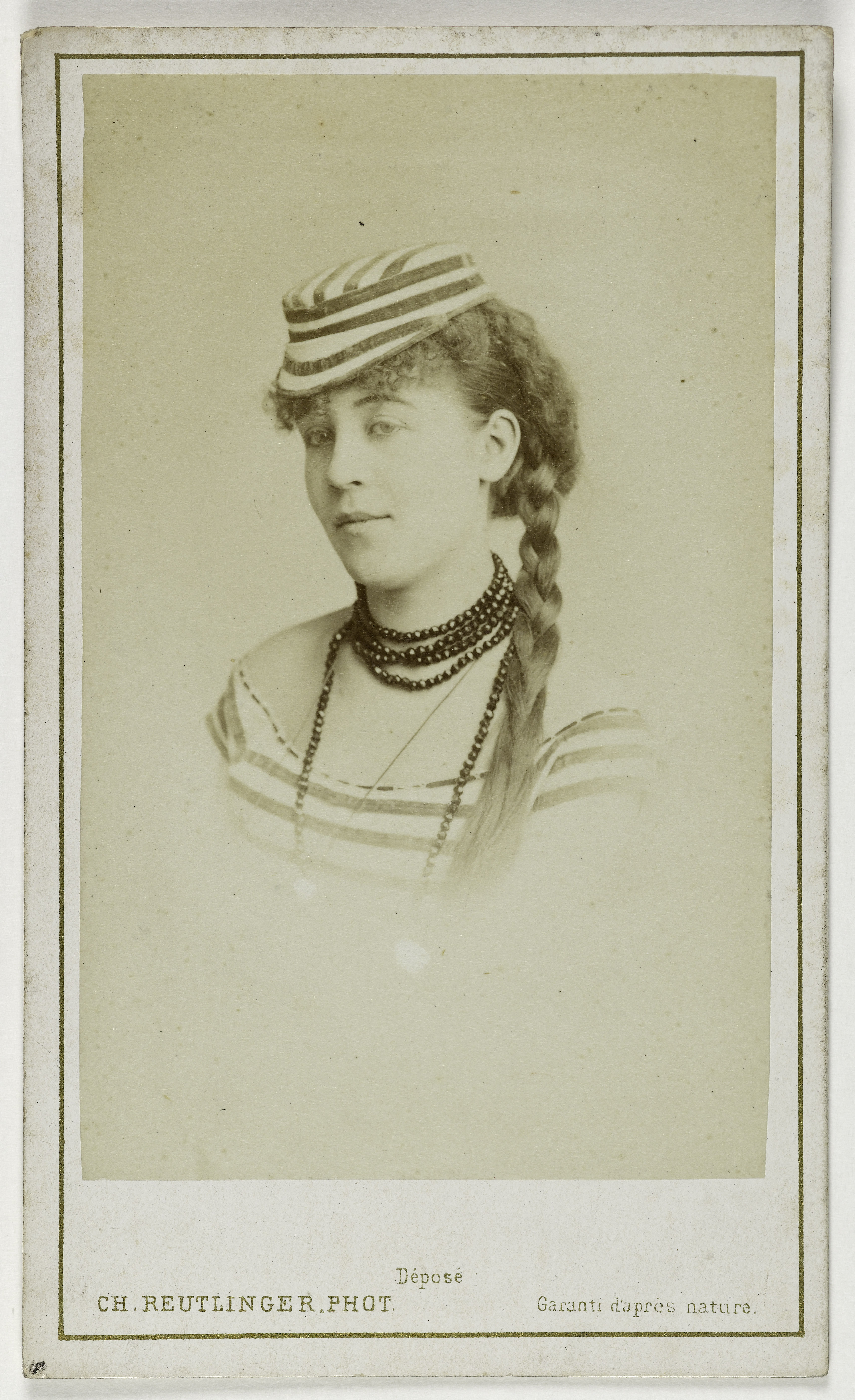 Charles Reutlinger, Portrait de Georgette la Crevette, (actrice)