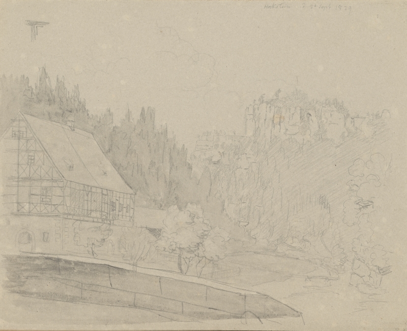 Karl Julius (autor) Senff, Mägimaastik (Hochnstein) / Mehe figuur