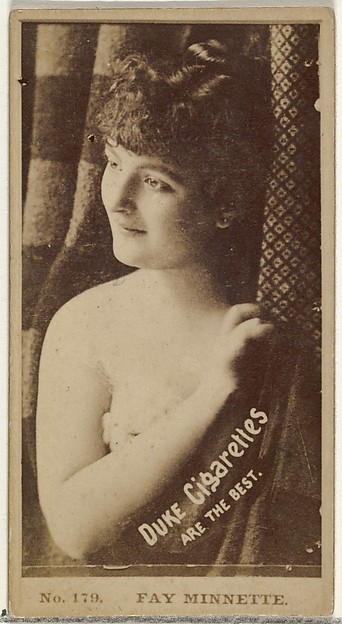 W. Duke, Sons & Co., Card Number 179, Fay Minnette, from the Actors and Actresses series (N145-6) issued by Duke Sons & Co. to promote Duke Cigarettes