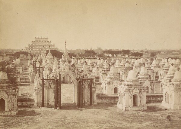 Felice Beato, The 450 Pagoda from the Central Pagoda - Mandalay