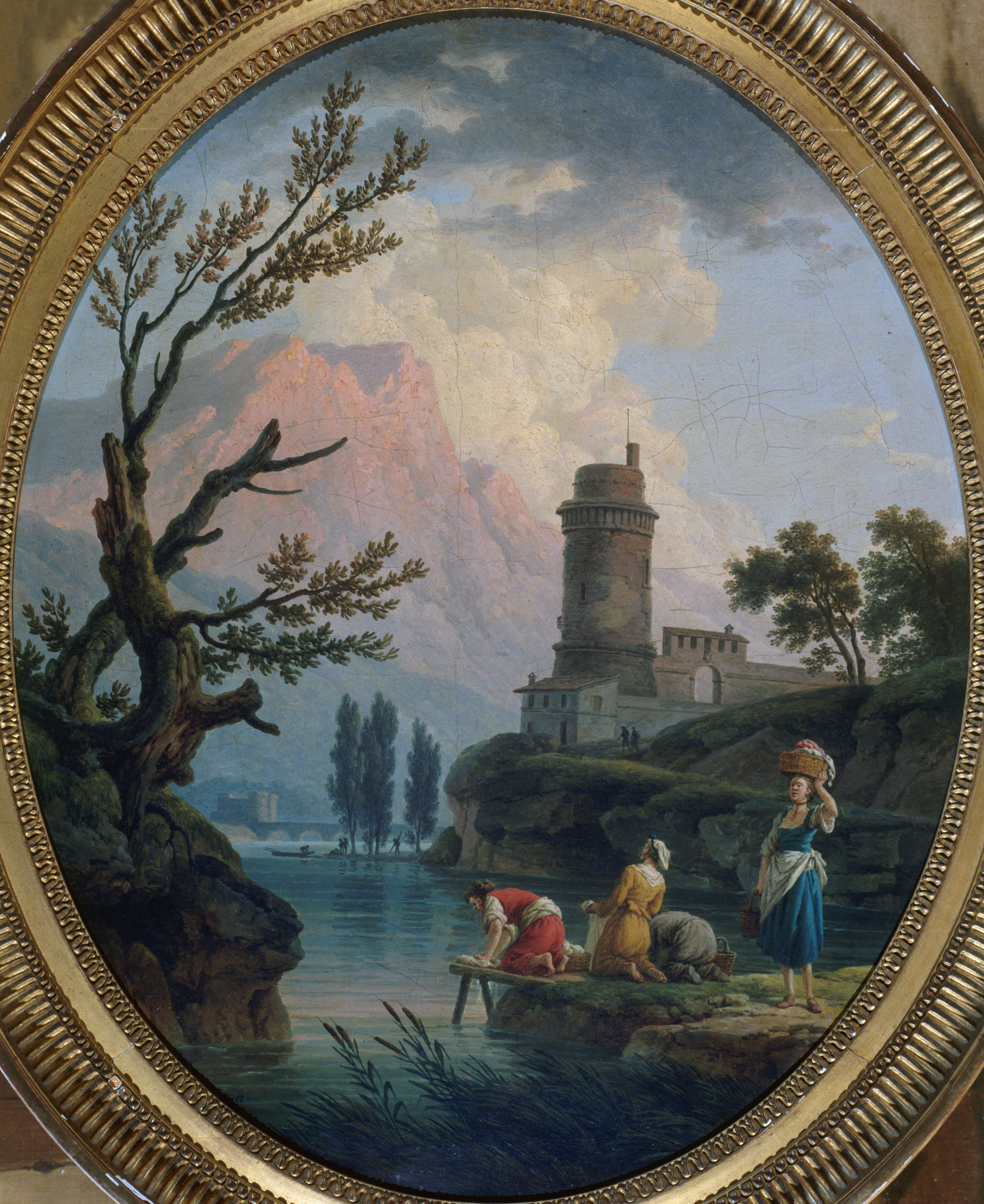 Joseph Vernet, Paysage avec des lavandières