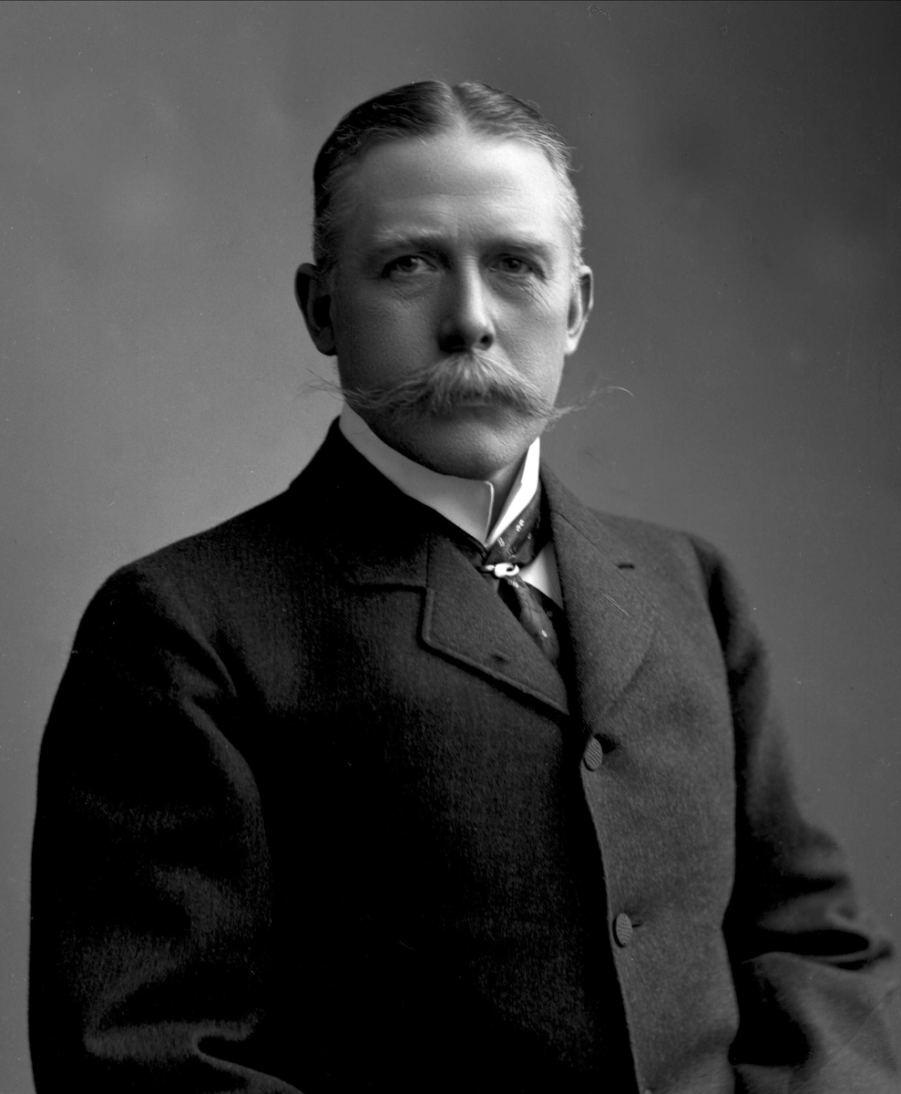 Gustav Borgen, Portrett, Fredrik Frantz Michael Wilhelm "Frits" Rustad, (1852-1930).