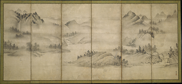 Sōami, Landscape of the Four Seasons (Eight Views of the Xiao and Xiang Rivers)