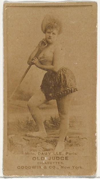 Goodwin & Company, Mlle. Dauville, Paris, from the Actors and Actresses series (N171) for Old Judge Cigarettes