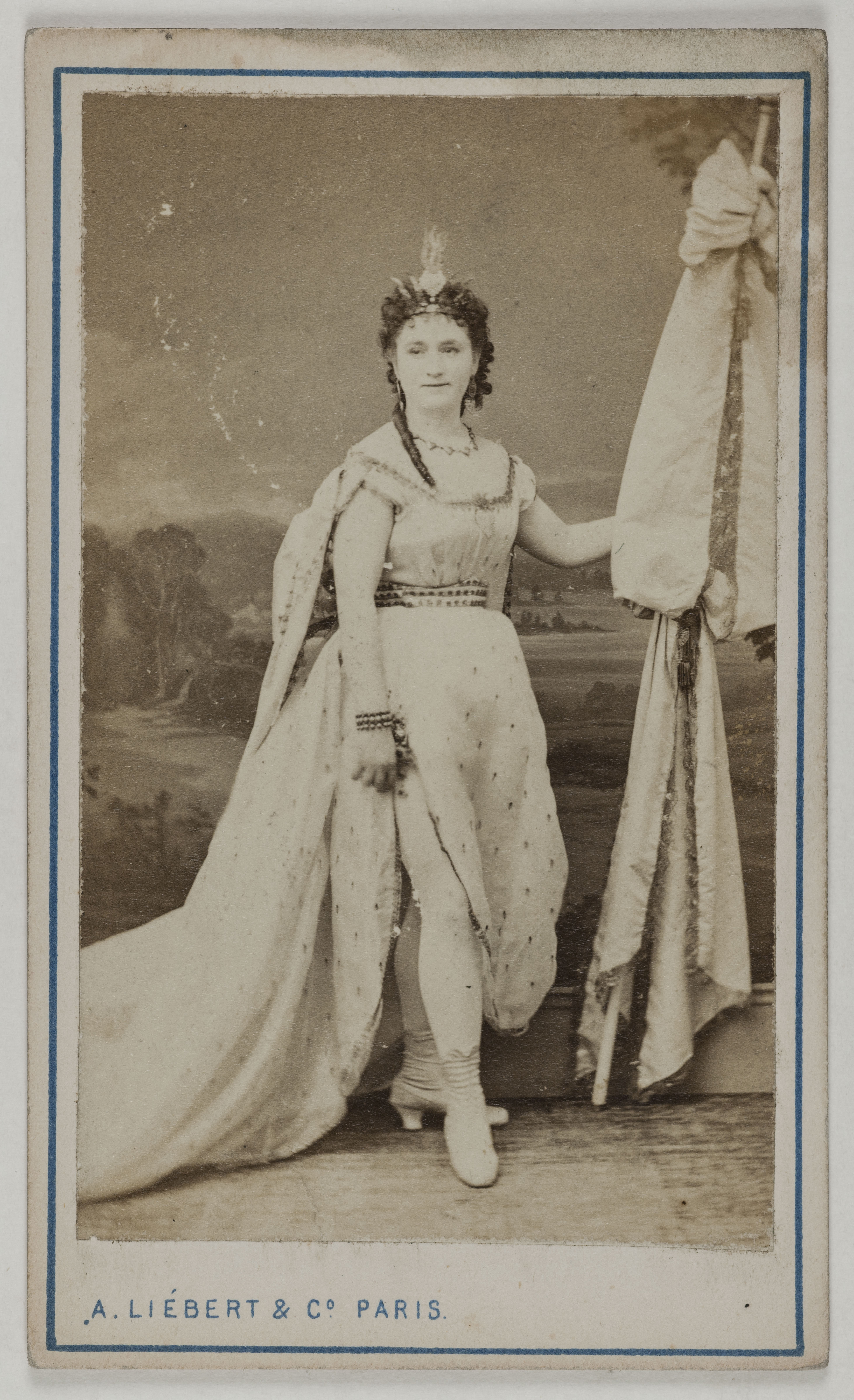 Alphonse Liébert, Portrait de Delvallée, (née Céline Chéri), (actrice)