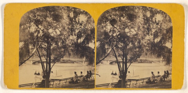 Unknown, Bow Bridge, distant view. [Central Park, New York City]