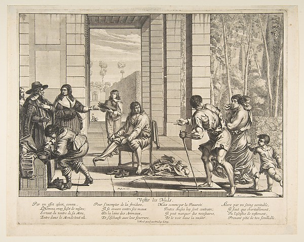 Abraham Bosse, Clothing Beggars (Vêtir les nus)