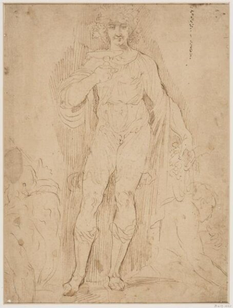 Girolamo da Carpi, Bacchus standing and holding a cup