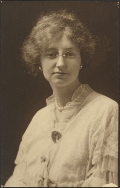 Louis Fleckenstein, [Portrait of a Woman with Glasses and Pearls]