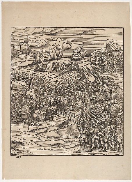 Hans Burgkmair, The Battle of the Spurs, from "Der Weisskunig"