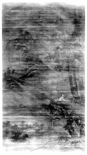 Unidentified artist, Scholar Admiring Autumn Scenery