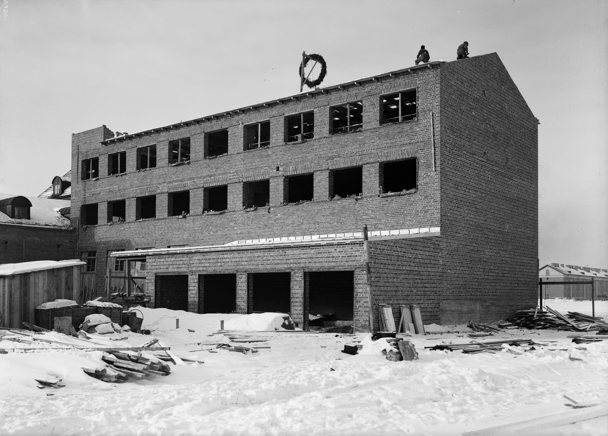 Paul Sandberg, Bygge - AB Upsala Ättiksfabrik, kvarteret Ejnar, S:t Persgatan 39, Kvarngärdet, Uppsala februari 1935