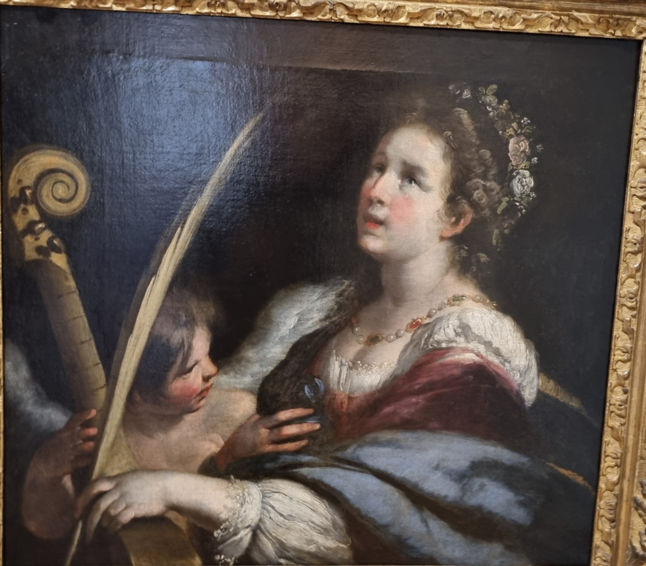 Bernardo Strozzi, Sainte Cécile et l'ange