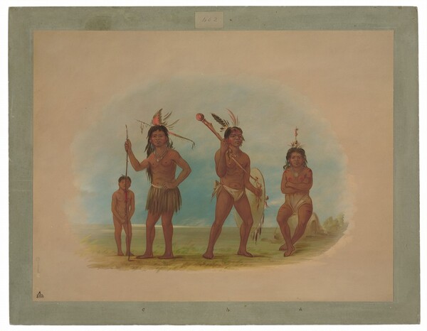 George Catlin, Four Arowak Indians