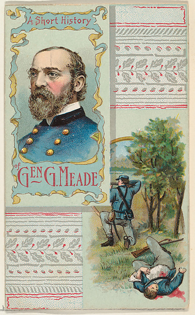 W. Duke, Sons & Co., A Short History: General George Gordon Meade, from the Histories of Generals series (N114) issued by W. Duke, Sons & Co. to promote Honest Long Cut Smoking and Chewing Tobacco