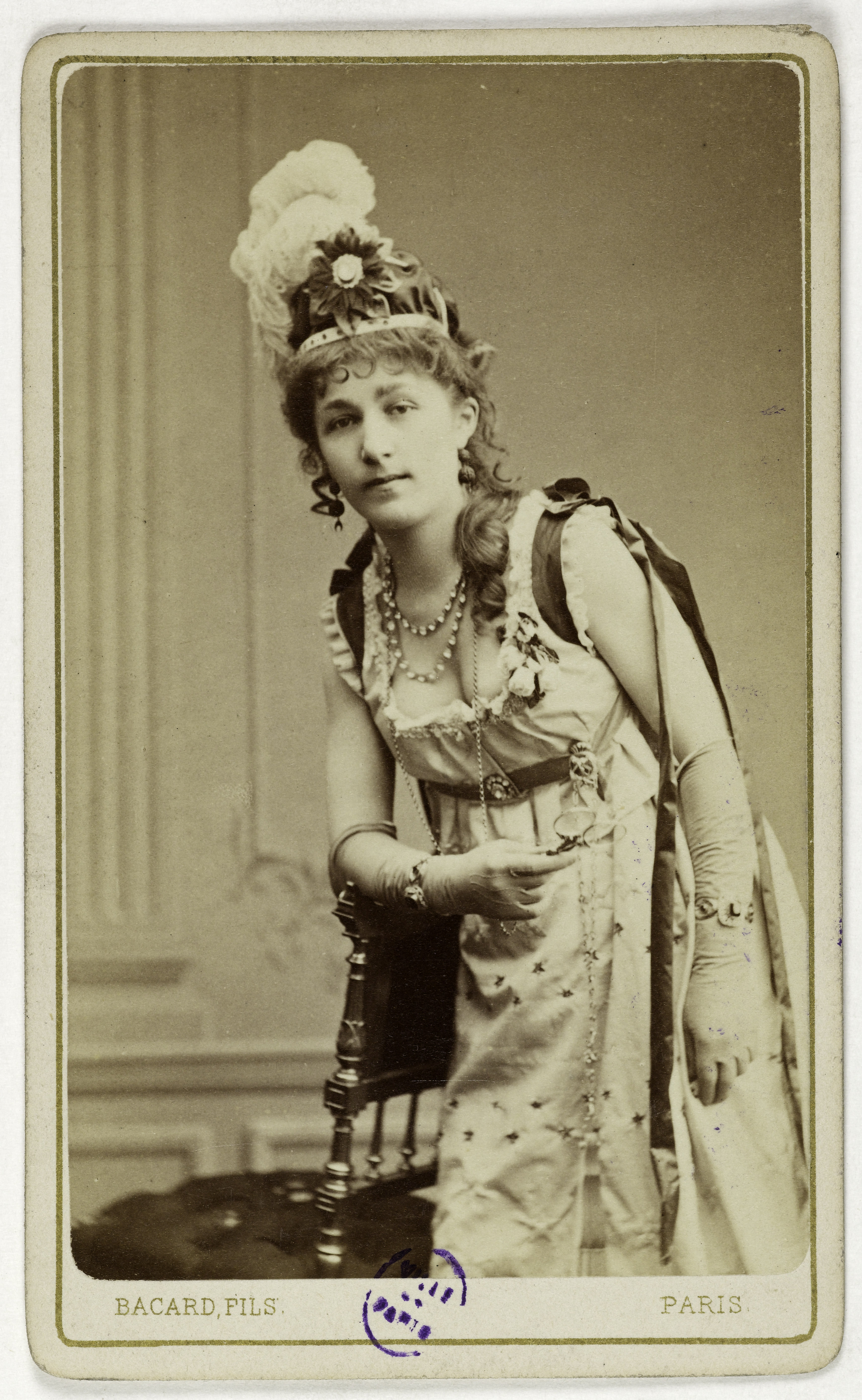 Bacard Fils, Portrait d'Henriette, (actrice au théâtre des Variétés)