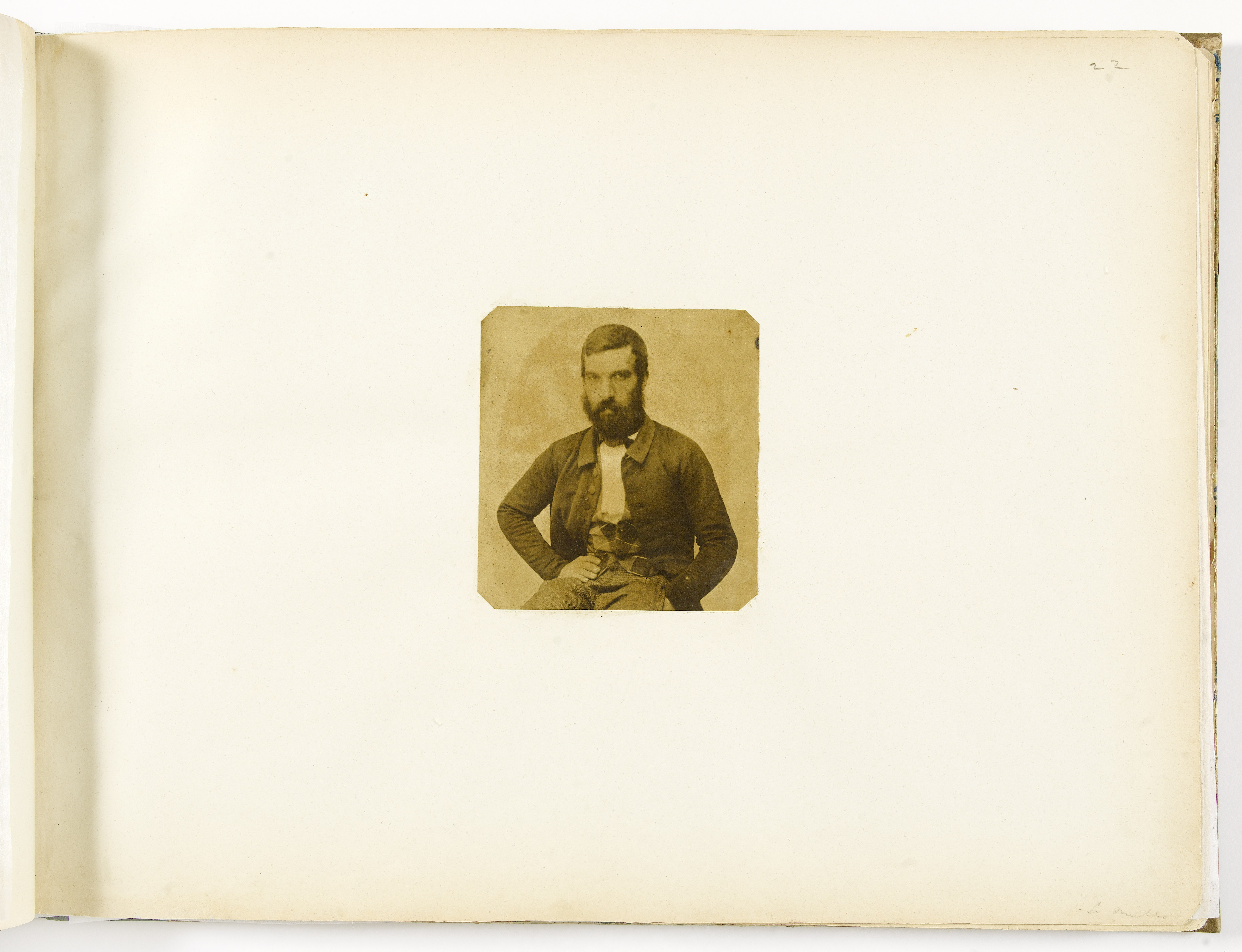 Anonyme, Album Asplet folio 22, portrait d'un proscrit