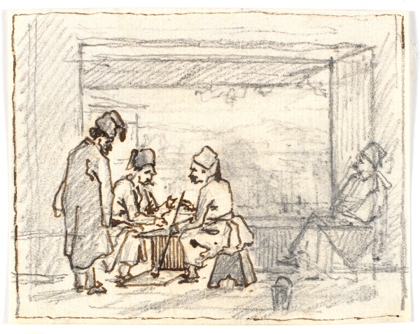 Martinus Rørbye, Brætspillende orientalere