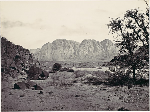 Francis Frith, The Written Valley, Sinai