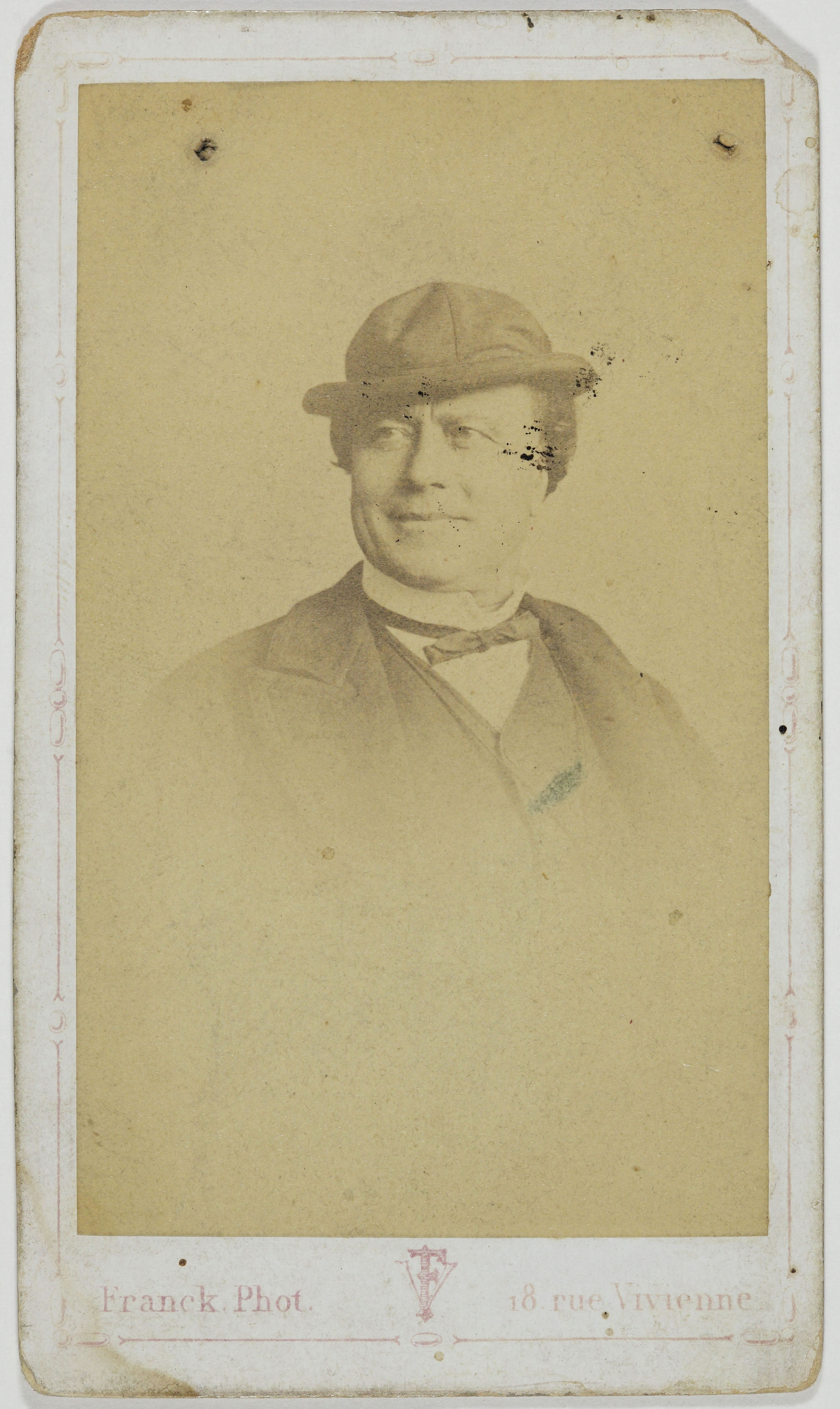 Franck, Portrait d'Augustin Alexandre, (Augustin Guillemet, dit), (1814-1904), (acteur)
