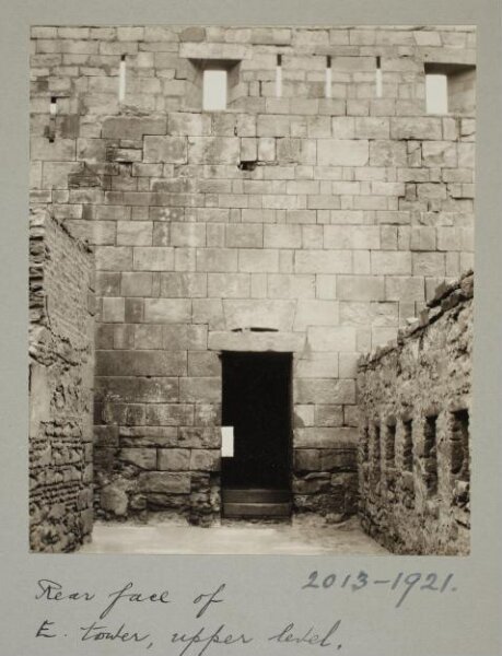 K.A.C. Creswell, Rear face of east tower from upper level of the Bab al-Nasr, North Wall, Cairo