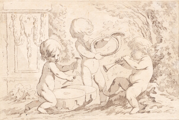 J.F. Clemens, Tre nøgne smådrenge, der musicerer