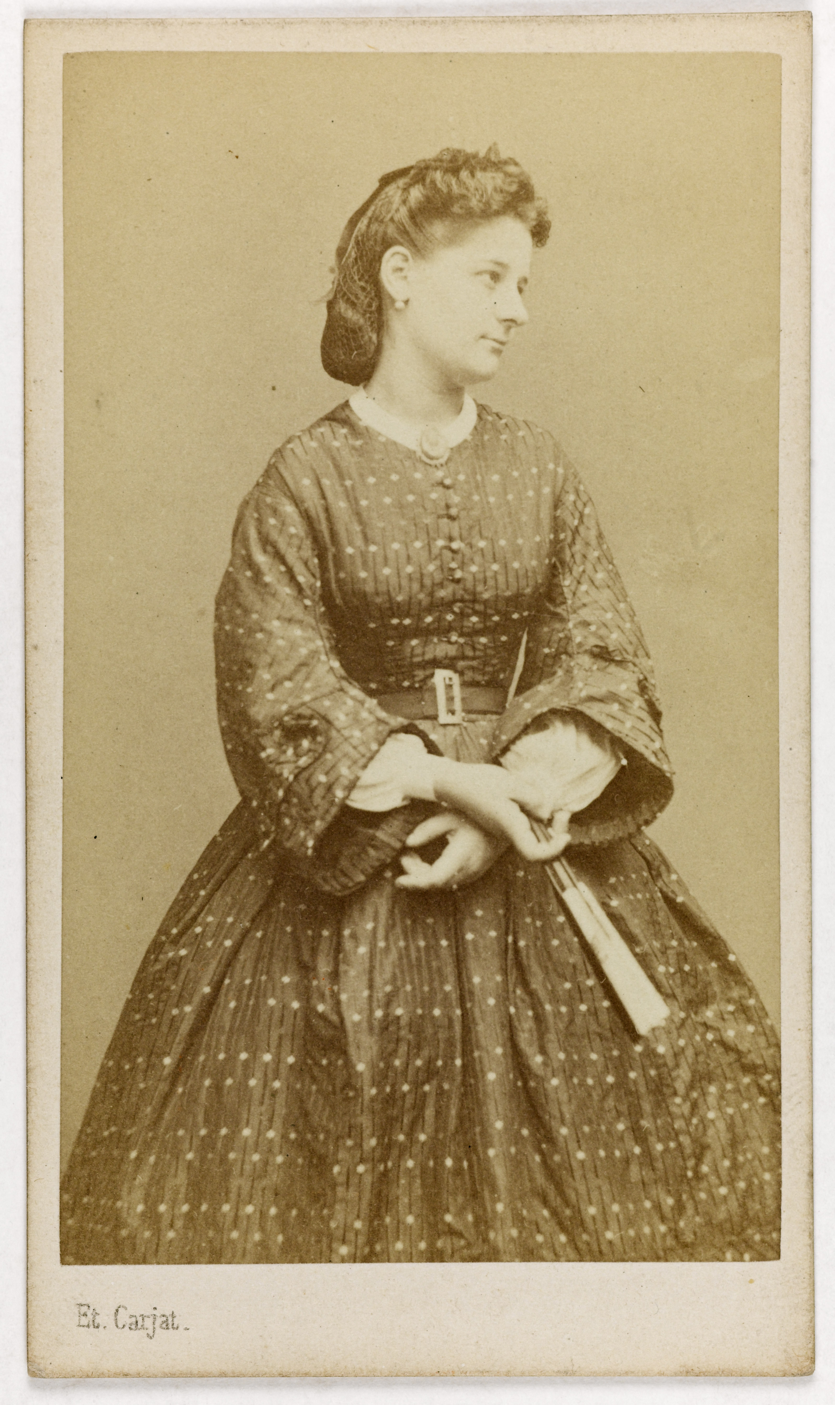 Carjat & Cie, Portrait de Marie Valérie Claudine Tual, actrice et chanteuse lyrique