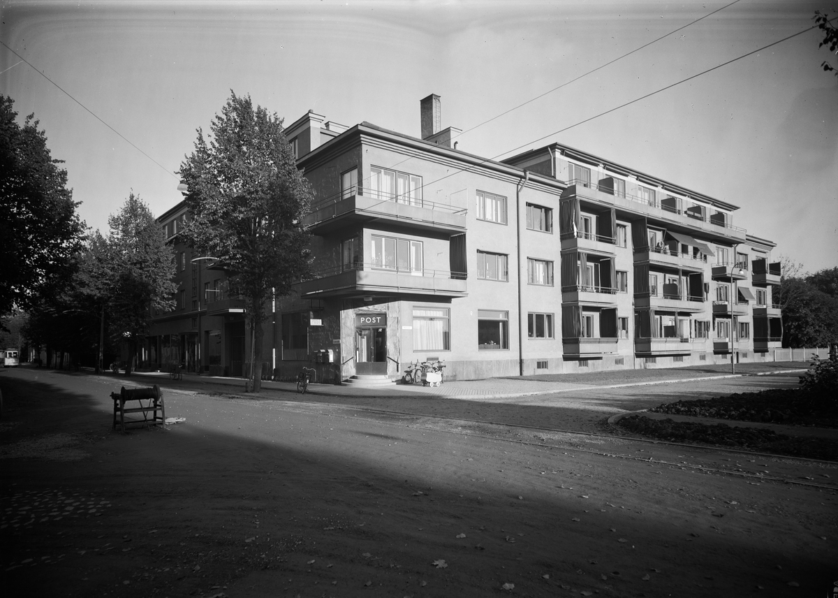 Paul Sandberg, Flerbostadshus med postkontor, Geijersgatan 17, Uppsala 1939