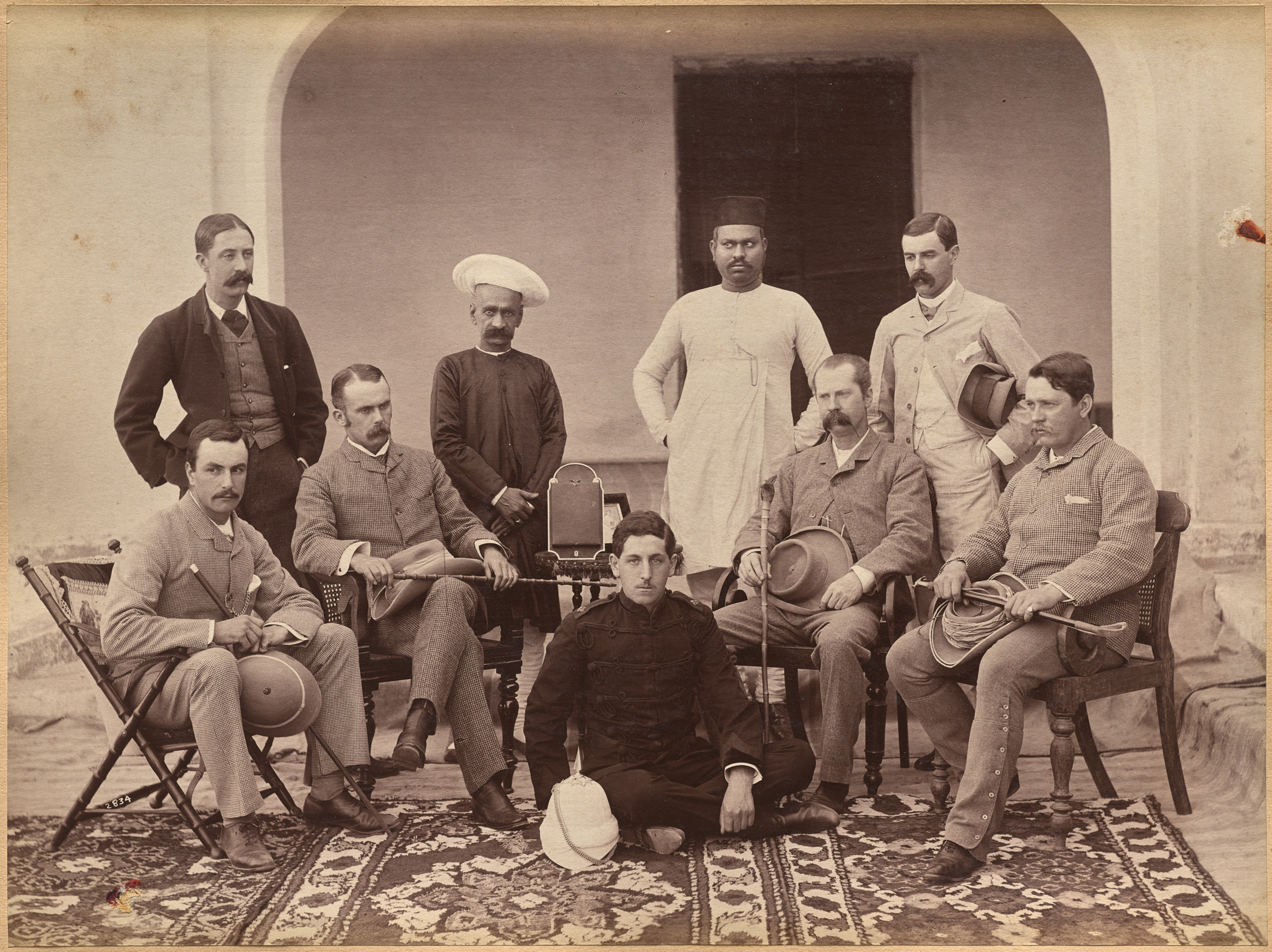 Raja Deen Dayal, Civil officers at Jhansi (recto)
