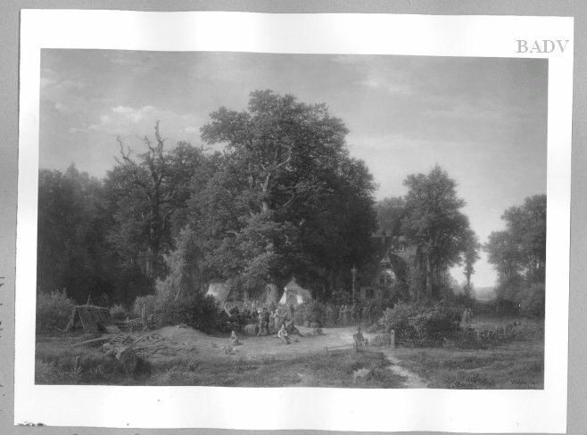 Hermann Pohle, Ländliches Volksfest im Walde