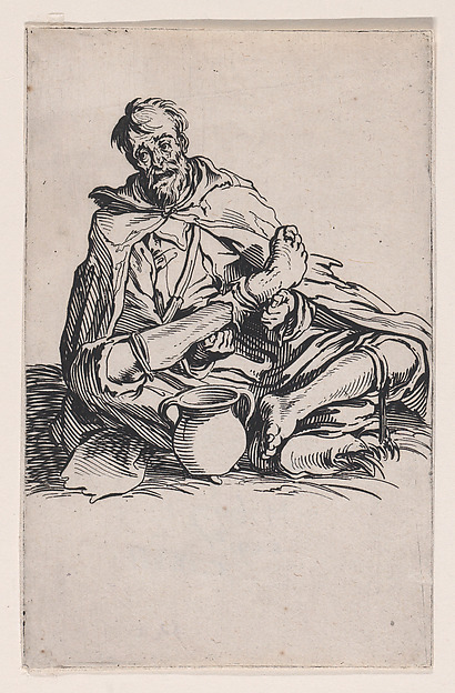 Jacques Callot, Le Malingreux (The Sickly Man), from "Les Gueux suite appelée aussi Les Mendiants, Les Baroni, ou Les Barons" (The Beggars, also called the Barons)