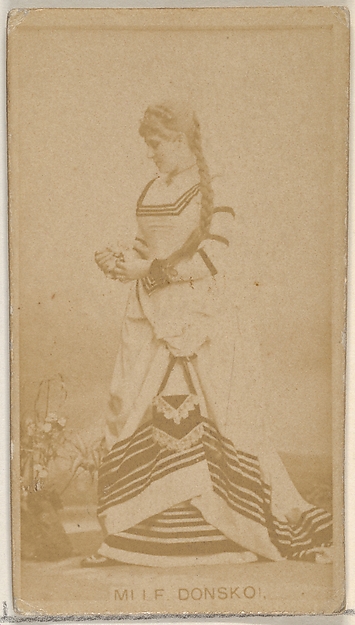 Allen & Ginter, Mlle. Donsko, from the Actors and Actresses series (N45, Type 8) for Virginia Brights Cigarettes